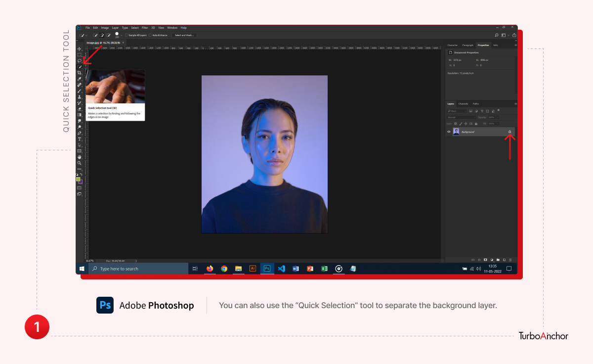 3.2.1 Adobe Photoshop: Quick Selection Tool