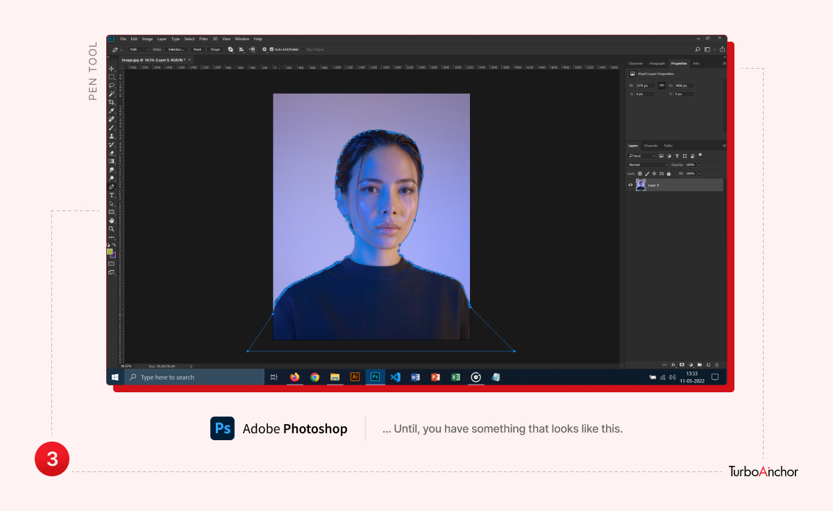 3.3.3 Adobe Photoshop: Pen Tool