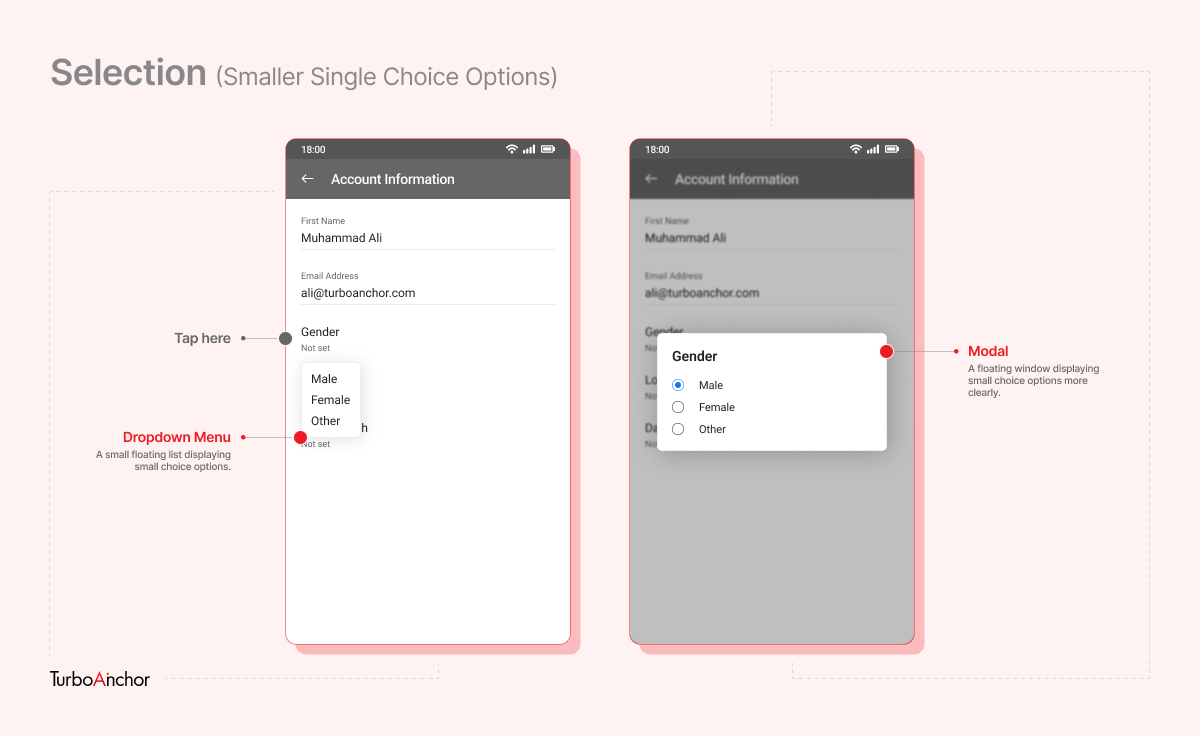 Similar Single Choice Options